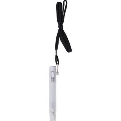 Lanyard with spray bottle and torch (White)