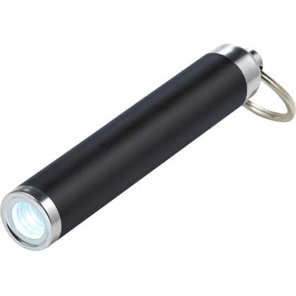 LED flashlight with key ring (Black)