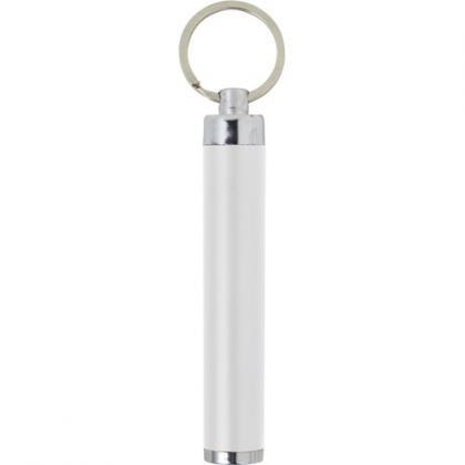 LED flashlight with key ring (White)