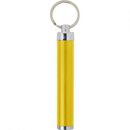 LED flashlight with key ring (Yellow)