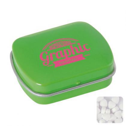 Mini hinged mint tin with extra strong mints