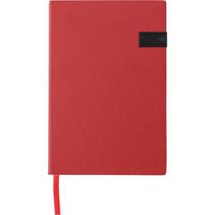 Notebook (approx. A5) with USB drive (Red)