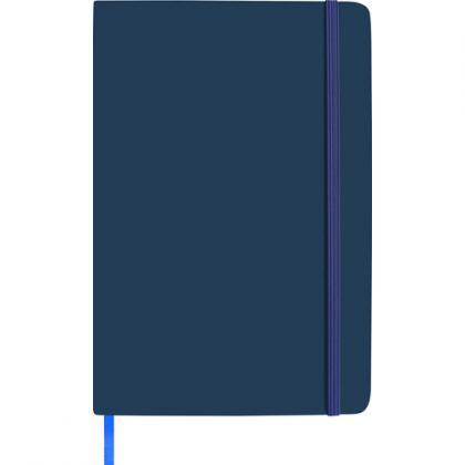 Notebook soft feel (approx. A5) (Blue)