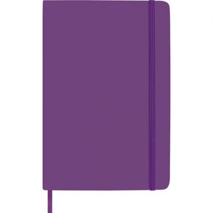 Notebook soft feel (approx. A5) (Purple)