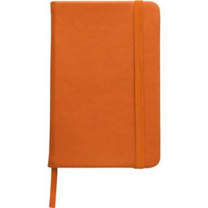 Notebook soft feel (approx. A6) (Orange)