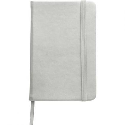 Notebook soft feel (approx. A6) (Silver)