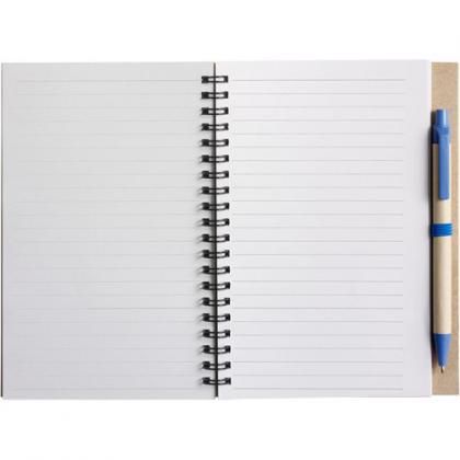 Notebook with ballpen