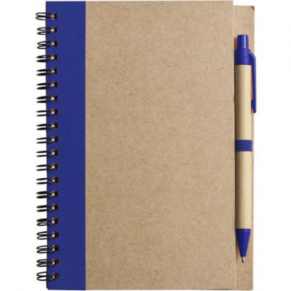 Notebook with ballpen (Blue)