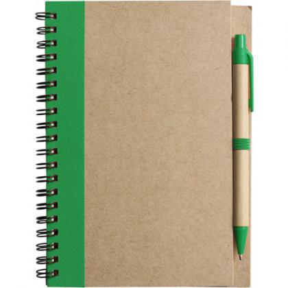 Notebook with ballpen (Green)