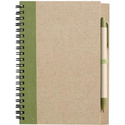 Notebook with ballpen (Light green)