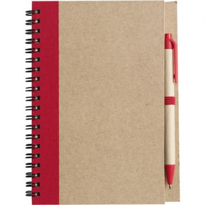 Notebook with ballpen (Red)