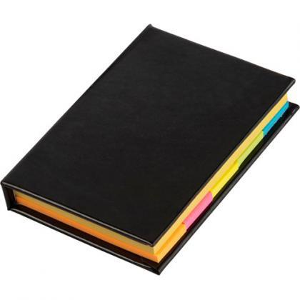 Notebook with sticky notes (Black)