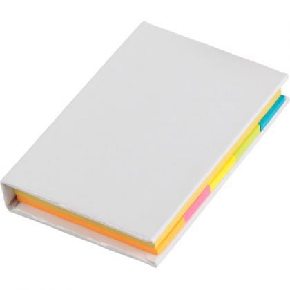 Notebook with sticky notes (White)