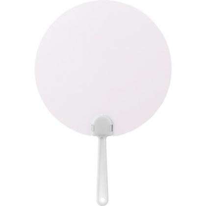 Paper hand fan (White)