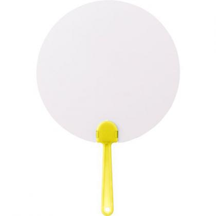 Paper hand fan (Yellow)