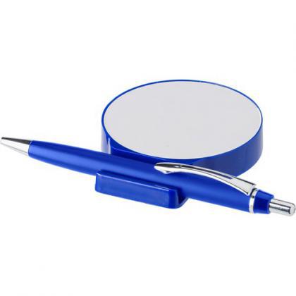 Pen holder with ballpen (Blue)