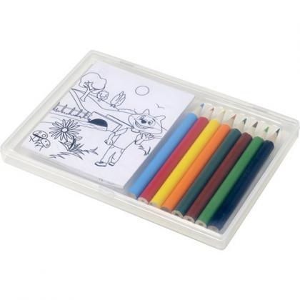 Pencils andÂ colouring sheets