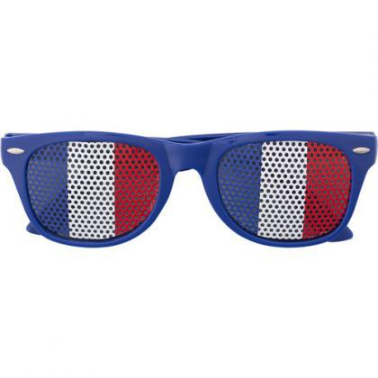 Pexiglass sunglasses (Blue/white/red)