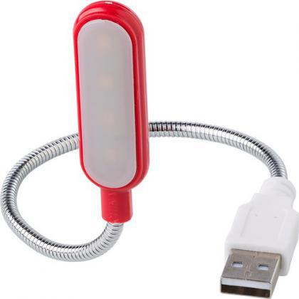 Plastic and metal laptop light (Red)