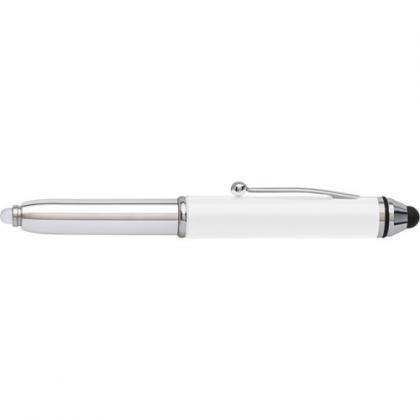 Plastic ball pen (White)