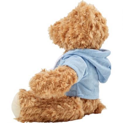 Plush teddy bear with hoodie (Light blue)