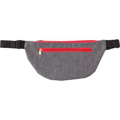 Polyester (300D) waist bag (Red)