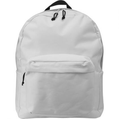 Polyester backpack (White)