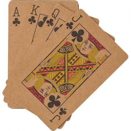 Recycled paper playing cards