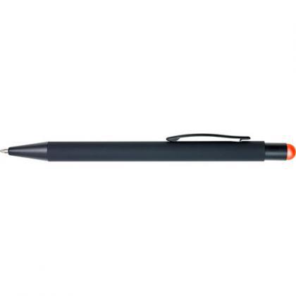 Rubberized ballpen (Orange)