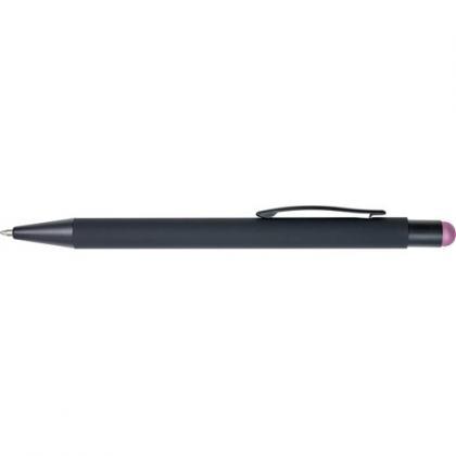 Rubberized ballpen (Pink)