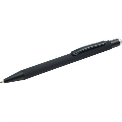 Rubberized ballpen (Silver)