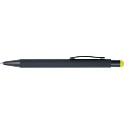 Rubberized ballpen (Yellow)