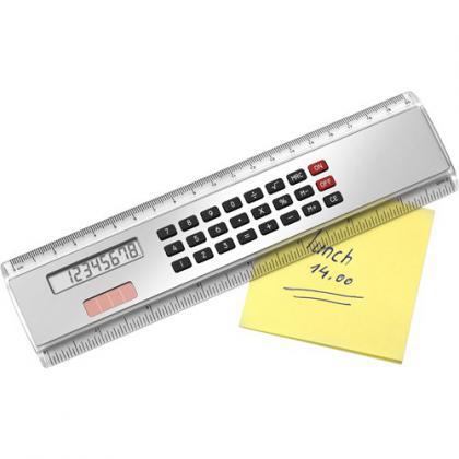 Ruler with calculator (Silver)