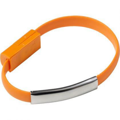 Silicone USB wristband (Orange)