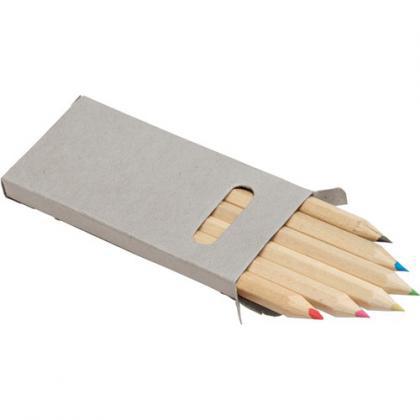 Six colour pencil set