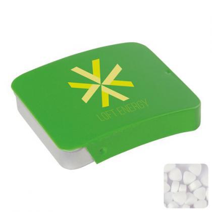 Sliding mint tin with extra strong mints (Light green)