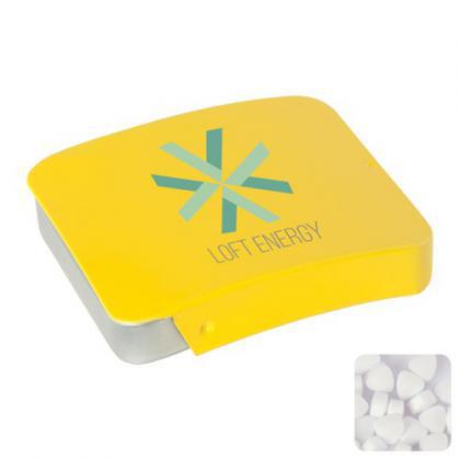 Sliding mint tin with extra strong mints (Yellow)