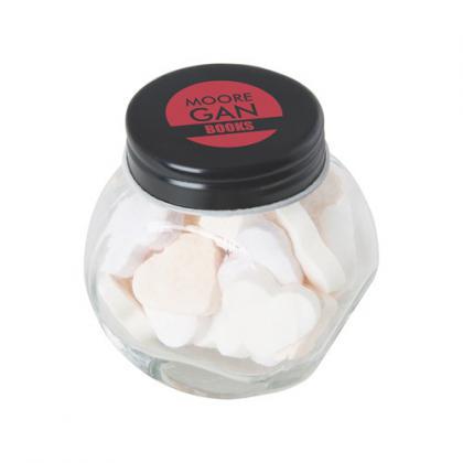 Small glass jar with mints (Black)