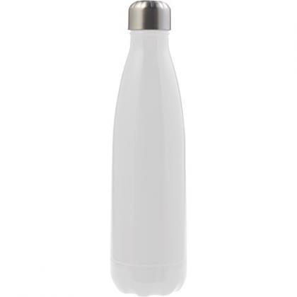 Stainless steel double walled bottle (500ml) (White)