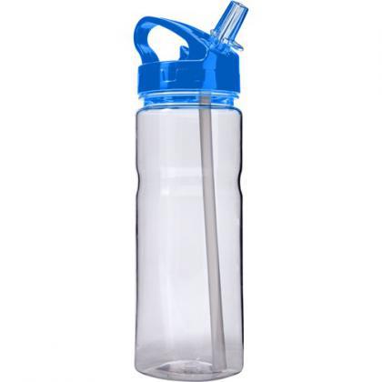 Transparent water bottle (550ml) (Cobalt blue)