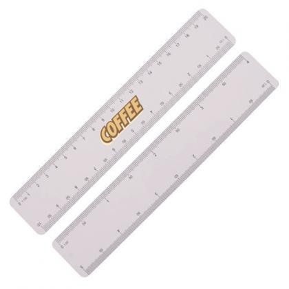 Ultra thin scale ruler, ideal for mailing, 200mm