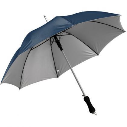 Umbrella with silver underside (Blue/silver)