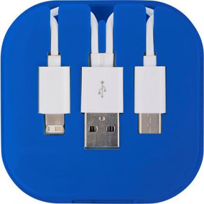 USB charging cable set (Cobalt blue)