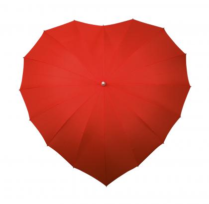 Heart Shaped umbrella (Red )