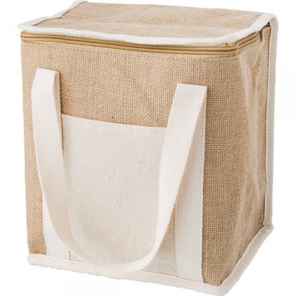 Jute cooler backpack