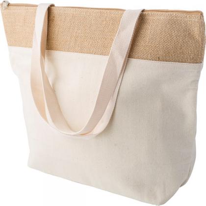 Jute shopper cool bag