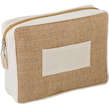 Jute toiletry bag