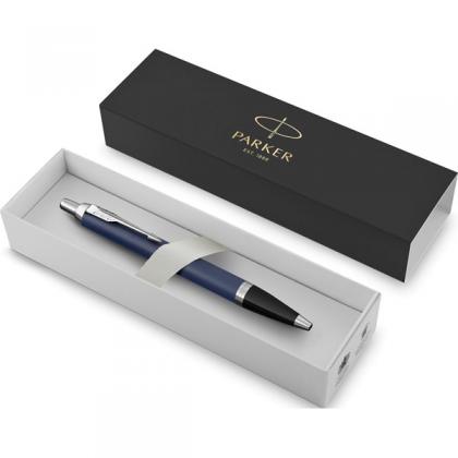 Lacquered brass Parker IM ballpen (Blue)