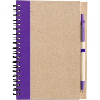 Notebook with ballpen (Purple)