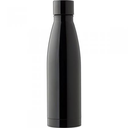 Stainless steel double walled bottle (500ml) (Black)